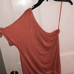 American Eagle Pink One Short Sleeve Shirt